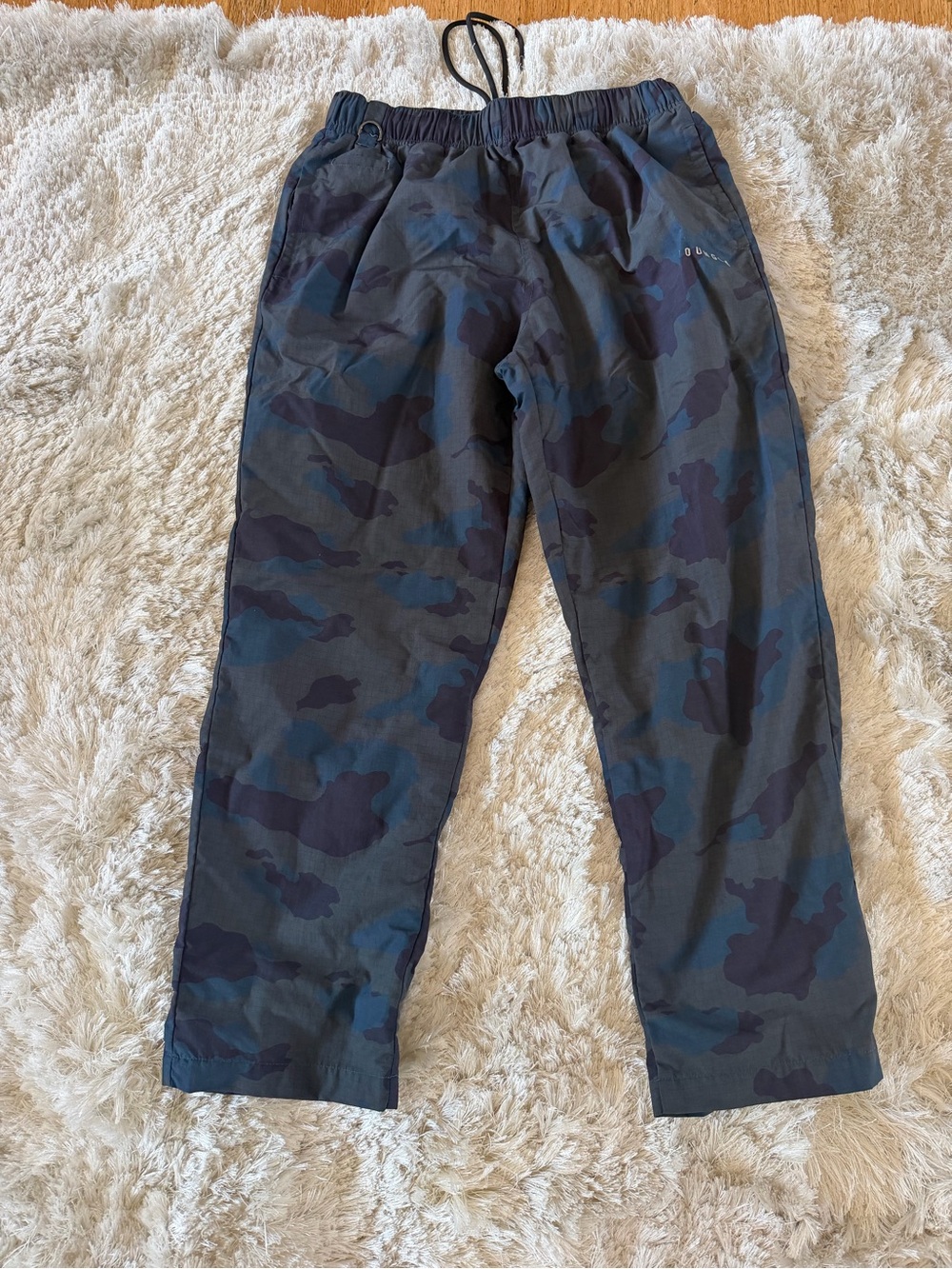 YoungLA Men's Navy & Black Camo Cargo Pants